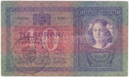 1904. 10K Hamis Román Felülbélyegzéssel (fake Romanian Overprint) T:III,III- - Non Classificati