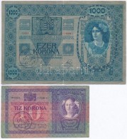 1904. 10K + 1902. 1000K MindkettÅ‘ Hamis 'Citta Di Fiume' Felülbélyegzéssel (fake Overprint)... - Non Classificati