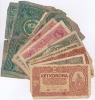 1912-1920. 13db-os Vegyes Magyar Korona Bankjegy Tétel T:III-IV - Non Classificati
