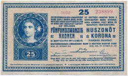 1918. 25K '3032' 3mm, Hullámos Hátlappal, Hátlapján Hamis 'Szatmár... - Zonder Classificatie