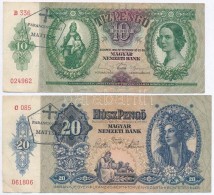 1930. 100P + 1932. 50P + 1936. 10P + 1941. 20P Mindegyik Hamis Nyilaskeresztes 'Parancsnokság Mattsee'... - Zonder Classificatie