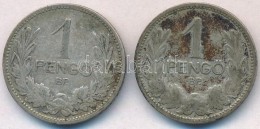 1926-1927. 1P Ag (2x) T:2-,3 Patina 
Adamo P6 - Sin Clasificación