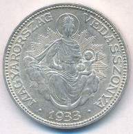 1933. 2P Ag 'Madonna' T:2,2- Adamo P7 - Non Classificati