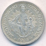 1936. 2P Ag 'Madonna' T:2,2- Adamo P7 - Non Classificati