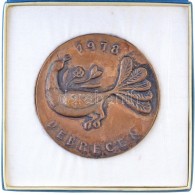 1978. 'Debrecen / Hortobágytól Sárrétig' Br Plakett Eredeti Tokban (77mm) T:2 - Sin Clasificación