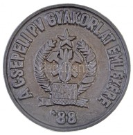 1988. 'A Csepeli PV Gyakorlat Emlékére' Fém Emlékérem Eredeti Tokban (115mm) T:2 - Sin Clasificación