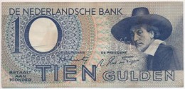 Hollandia 1943. 10G T:III
Netherlands 1943. 10 Gulden C:F - Sin Clasificación