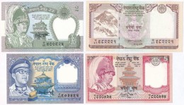 Nepál 1974. 1R + 1981-. 2R + 2002. 5R + 2013. 10R T:I,I-
Nepal 1974. 1 Rupee + 1981-. 2 Rupees + 2002. 5... - Non Classificati