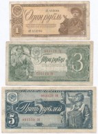 Szovjetunió 1938. 1R + 3R + 5R T:III,III-
Soviet Union 1938. 1 Ruble + 3 Rubles + 5 Rubles C:F,VG
Krause... - Sin Clasificación