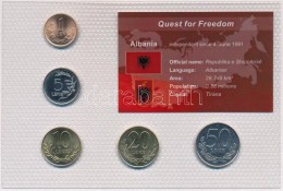 Albánia 1995-2000. 1L-50L (5xklf) 'Quest For Freedom' Sorozat, Forgalmi Sor MÅ±anyag... - Sin Clasificación