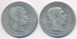 Ausztria 1893-1894. 1K Ag 'Ferenc József' (2x) T:2-,3
Austria 1893-1894. 1 Corona Ag 'Franz Joseph' (2x)... - Non Classificati