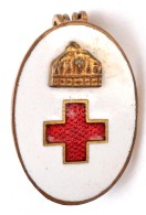 1920-1944. 'Koronás Vöröskereszt' Zománcozott NÅ‘vér Jelvény,... - Non Classificati