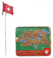 Svájc DN Svájc Zászlaját ábrázoló Zománcozott KitÅ±zÅ‘... - Non Classificati