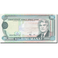 Billet, Turkmanistan, 20 Manat, 1995-1998, 1995, KM:4b, NEUF - Turkmenistan