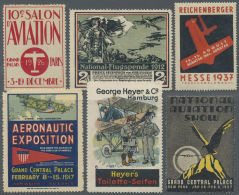 Thematik: Flugzeuge, Luftfahrt / Airoplanes, Aviation: 1910/1950 Ca., AVIATION, AIRMAIL, POSTER STAMPS, Very Comprehensi - Flugzeuge