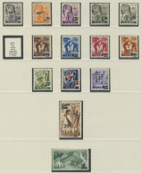 Saarland (1947/56): 1947/59, Postfrische Sammlung, Praktisch überkomplett Mit Dienst Und OPD Sowie Bl.1/2 Und Urdru - Unused Stamps