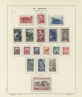 Saarland (1947/56): 1947/1959, Saubere Sammlungspartie Auf Vordrucken, Dabei Europarat Postfrisch Und Gestempelt, Volksh - Used Stamps