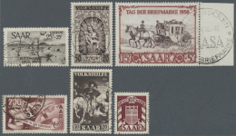 Saarland (1947/56): 1947/1959, In Den Hauptnummern Komplette Sauber Gestempelte Sammlung Auf Leuchtturm-Falzlos-Vordruck - Used Stamps