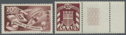 Saarland (1947/56): 1947/1959, Bis Auf Den Aufdrucksatz In Den Hauptnummern Komplette Postfrische Qualitäts-Sammlun - Unused Stamps