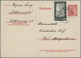 Saarland (1947/56): 1920/1958, Alt- Und Neusaar, Lot Von 27 Briefen Und Karten, Dabei Verwendungsformen, Bedarfsgebrauch - Covers & Documents