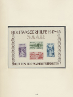 Saarland Und OPD Saarbrücken: 1947/1959, Komplette Postfrische Sammlung Im Vordruckalbum, Dabei Alle Spitzenausgabe - Other & Unclassified