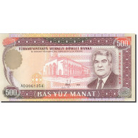 Billet, Turkmanistan, 500 Manat, 1995-1998, 1995, KM:7b, NEUF - Turkménistan