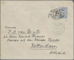 Türkei: 1900-1925, 18 Covers / Cards Including Parcel Cards And Stationerys, Registered Mail, Cancellations Of Izmi - Briefe U. Dokumente
