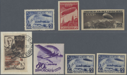 Sowjetunion: 1930-80, Air Mails Collection In Album Including Zeppelin Perf And Imperf Issues, Mint And Used, Moscow-San - Gebraucht