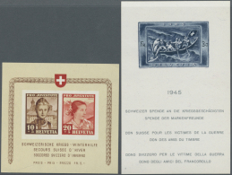 Schweiz: 1936-63: Kleine Kollektion Von 16 Verschiedenen Postfrischen Blocks, Ab Pro Patria 1936, Dabei Auch Kriegsgesch - Sammlungen