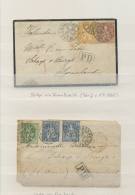 Schweiz: 1865-1902: Elf Belege Nach Holland Mit Verschiedenen Tarifen Und Frankaturen, Dabei 7 Briefe Aus Der Vor-UPU-Ze - Sammlungen