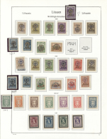 Litauen: 1918/2010, Mint Collection In An Album On KA/BE Pages, Well Collected Throughout And Modern Period Apparently C - Litauen