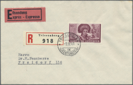 Liechtenstein: 1935/1948, Saubere Sammlung Von Ca. 150 Briefen Mit Etlichen Dekorativen Frankaturen, Einschreiben, Expre - Sammlungen