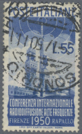 Italien: 1948/1951, Used Assortment Of Better Stamps, E.g. 1948 St.Catherine, 1949 100l. Brown. Michel Cat.value 3.110,- - Sammlungen
