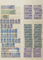 Italien: 1945/1961, Almost Exclusively U/m Accumulation In A Stockbook With Many Better Commemoratives, Airmails, Defini - Sammlungen