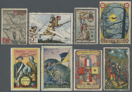 Frankreich - Besonderheiten: 1914/1918, MILITARY VIGNETTES WW I, Beautiful Collection With More Than 500 Stamps On Album - Sonstige & Ohne Zuordnung