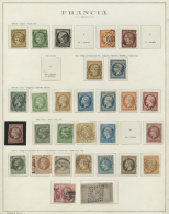 Frankreich: 1849/1964, Used And Mint Collection On Album Pages, From Better Classics, Airmails, Commemoratives Etc.; Hig - Collezioni