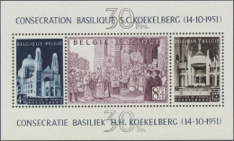 Belgien: 1930/1952 (ca.), Dubletten Der BLOCKAUSGABEN Im Großen Album Mit Etlichen Besseren Ausgaben U.a. Bl. 1 Mg - Sammlungen
