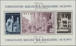 Belgien: 1930/1952 (ca.), Dubletten Der BLOCKAUSGABEN Im Großen Album Mit Etlichen Besseren Ausgaben U.a. Bl. 1 Mg - Collezioni