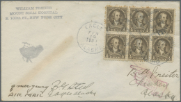 Vereinigte Staaten Von Amerika: 1935, 65 Covers With Cancellations Of Small Towns In Alaska, Few Gum Toned, Air Mails An - Briefe U. Dokumente