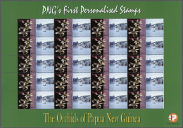 Papua Neuguinea: 2007. Lot With 500 Sheets ORCHIDS 5.35k With Personalised Ornamental Label PORT MORESBY WATERFRONT. 20 - Papua-Neuguinea