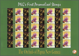 Papua Neuguinea: 2007. Lot With 500 Sheets ORCHIDS 3.00k With Personalised Ornamental Label ORCHIDS OF PNG - Dendrobium - Papua Nuova Guinea