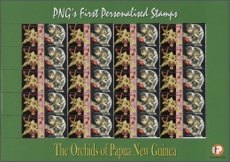 Papua Neuguinea: 2007. Lot With 500 Sheets ORCHIDS 0.85k With Personalised Ornamental Label COMMON SPOTTED CUSCUS. 20 St - Papua New Guinea