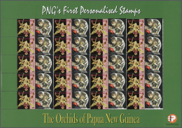 Papua Neuguinea: 2007. Lot With 500 Sheets ORCHIDS 0.85k With Personalised Ornamental Label COMMON SPOTTED CUSCUS. 20 St - Papoea-Nieuw-Guinea