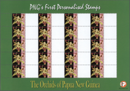 Papua Neuguinea: 2007. Lot With 500 Sheets ORCHIDS 0.85k With BLANK LABEL. 20 Stamps And 20 Labels Per Sheet. Mint, NH. - Papua New Guinea