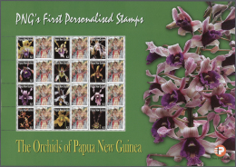 Papua Neuguinea: 2007. Lot With 500 Sheets ORCHIDS 1.00k With Personalised Ornamental Label SIAC DANCING LASS. 12 Stamps - Papua New Guinea