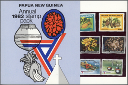 Papua Neuguinea: 1982. ANNUAL STAMP PACK Containing The 23 Issued Stamps Of This Year (including The Strip Of 3). Mint, - Papua New Guinea