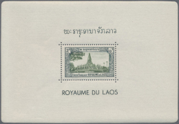 Laos: 1951/1952, Definitives/Airmails/Postage Dues, Set Of 26 Souvenir Sheets Incl. Booklet. - Laos