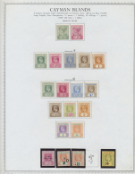 Kaiman-Inseln / Cayman Islands: 1901 - 1963 (approx.), Mint Collection, Very Fresh, Different To Duplicate Virtuelly Com - Iles Caïmans