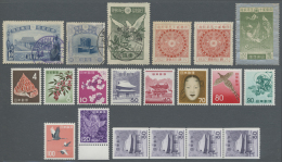 Japan: 1899/1995 (ca.), Ungebr. Bzw. Ab 1953 Postfrische U. Gestpl. Lager Ohne Blocks/MH Auf Steckkarten Einzeln Durchnu - Gebraucht