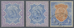 Indien: 1865/1930 (ca.), Nich Stock In One Big, Full  Filled Album, Starting With Many Hundreds Of Stamps From QV Period - 1882-1901 Imperium